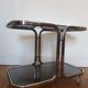 Metal and glass coffee table
