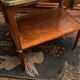 Servant table served back of sofa console end of sofa walnut marble green Louis XVI