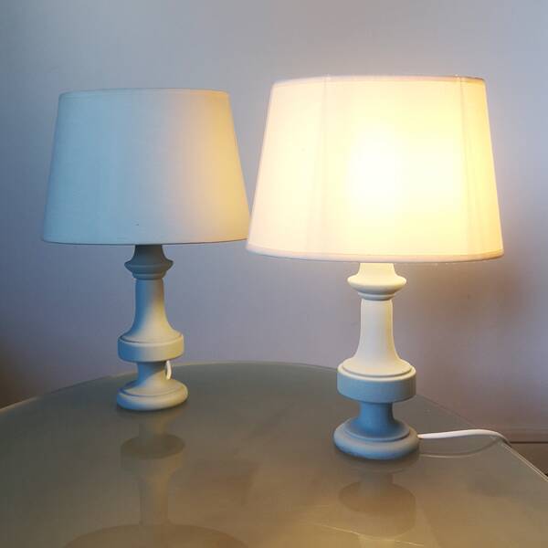 Pair of Alabaster Lamps