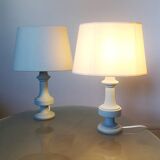 Pair of Alabaster Lamps