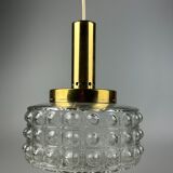60s 70s VEB hanging lamp ceiling lamp bubble brass glass space age design