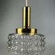 60s 70s VEB hanging lamp ceiling lamp bubble brass glass space age design