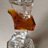Glass candle holder
