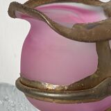 Vase pâte de verre XXème signé
