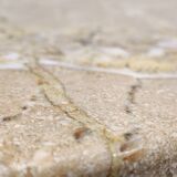 Round italian marble dining table 1970s