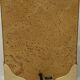 Cork and brass table lamp, bouclé shade. Leola Design Germany 1970s