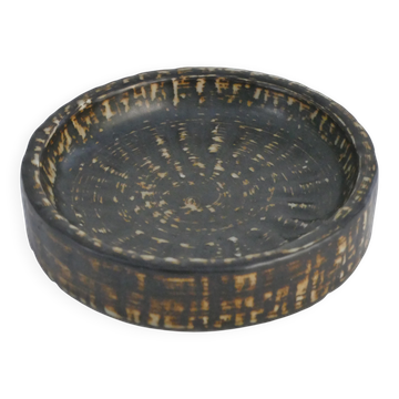 Mid-Century Modern Brown Stoneware Rubus Bowl by Gunnar Nylund for Rörstrand