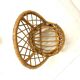 Audoux Minnet lounge chair with basket backrest - 1960s