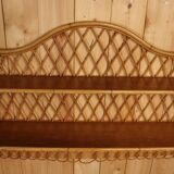 Pair of rattan wall shelves attributed to Audoux Minet
