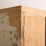 Solid pine cabinet fully stripped consisting of 3 doors and 6 drawers