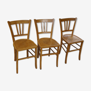 3 chaises bistrot Luterma