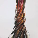 Lampe de table en verre d'uranium Murano, années 1950