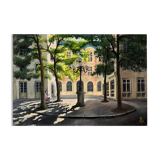 Tableau HSP "Place Furstenberg" in Paris signed Lafitte (mid-20th century)