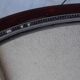 Oval wooden mirror
