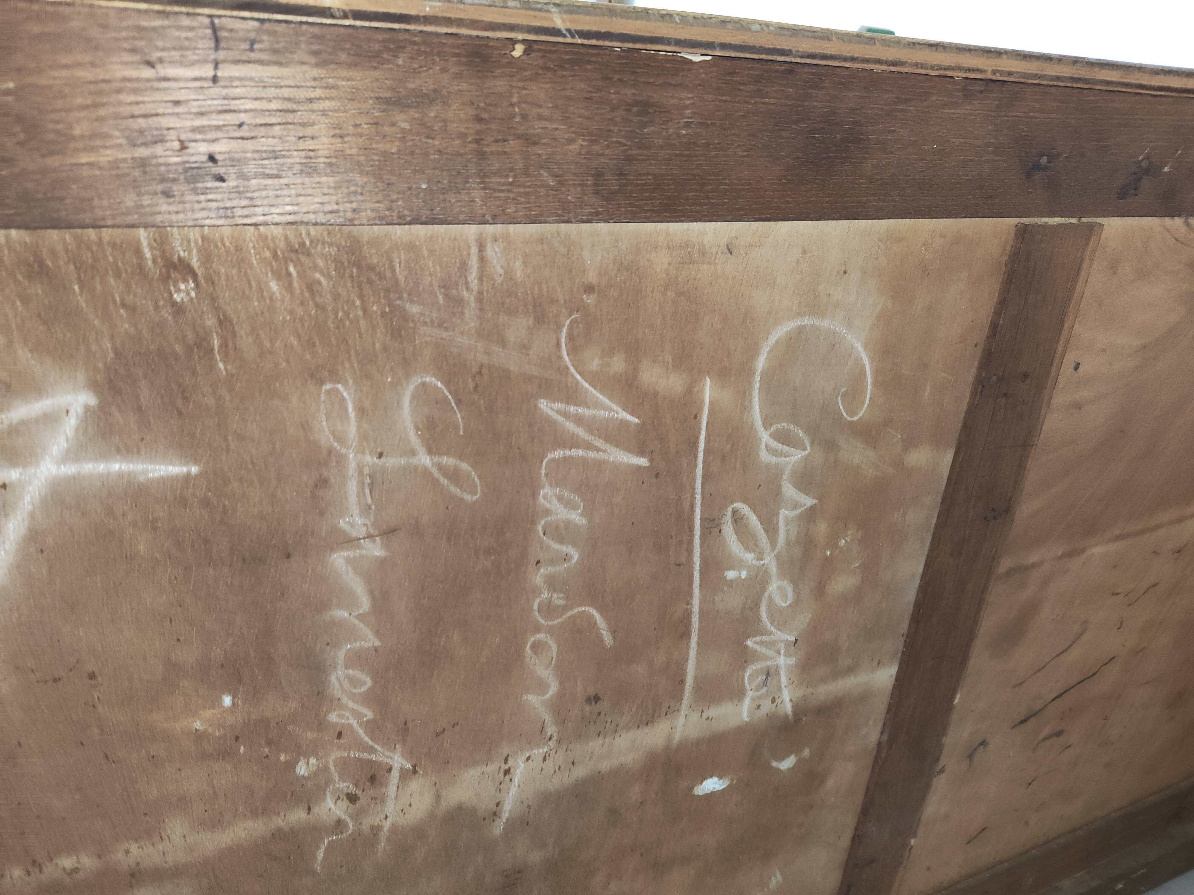 Antique oak sideboard – Stamped "RF" (Origin Administration)