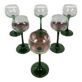 Lot de 6 verres à vin d'alsace