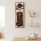 Enamelled lava plaque jean jaffeux volvic mozac ceramic 1960s mid century