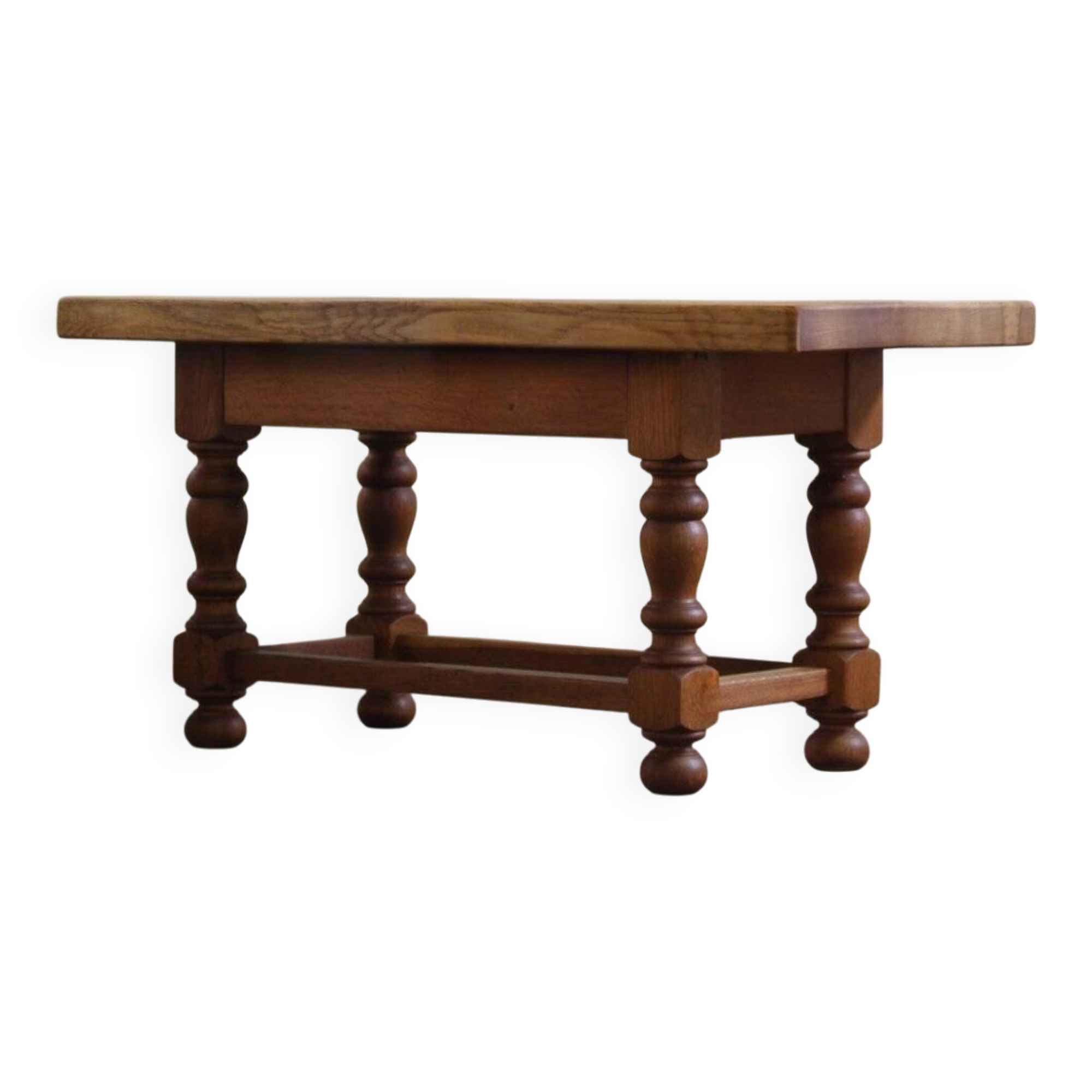 Danish Baroque style coffee table in oak, 1890s