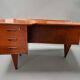 Boomerang desk double-sided by goran strand circa 1960 sweden