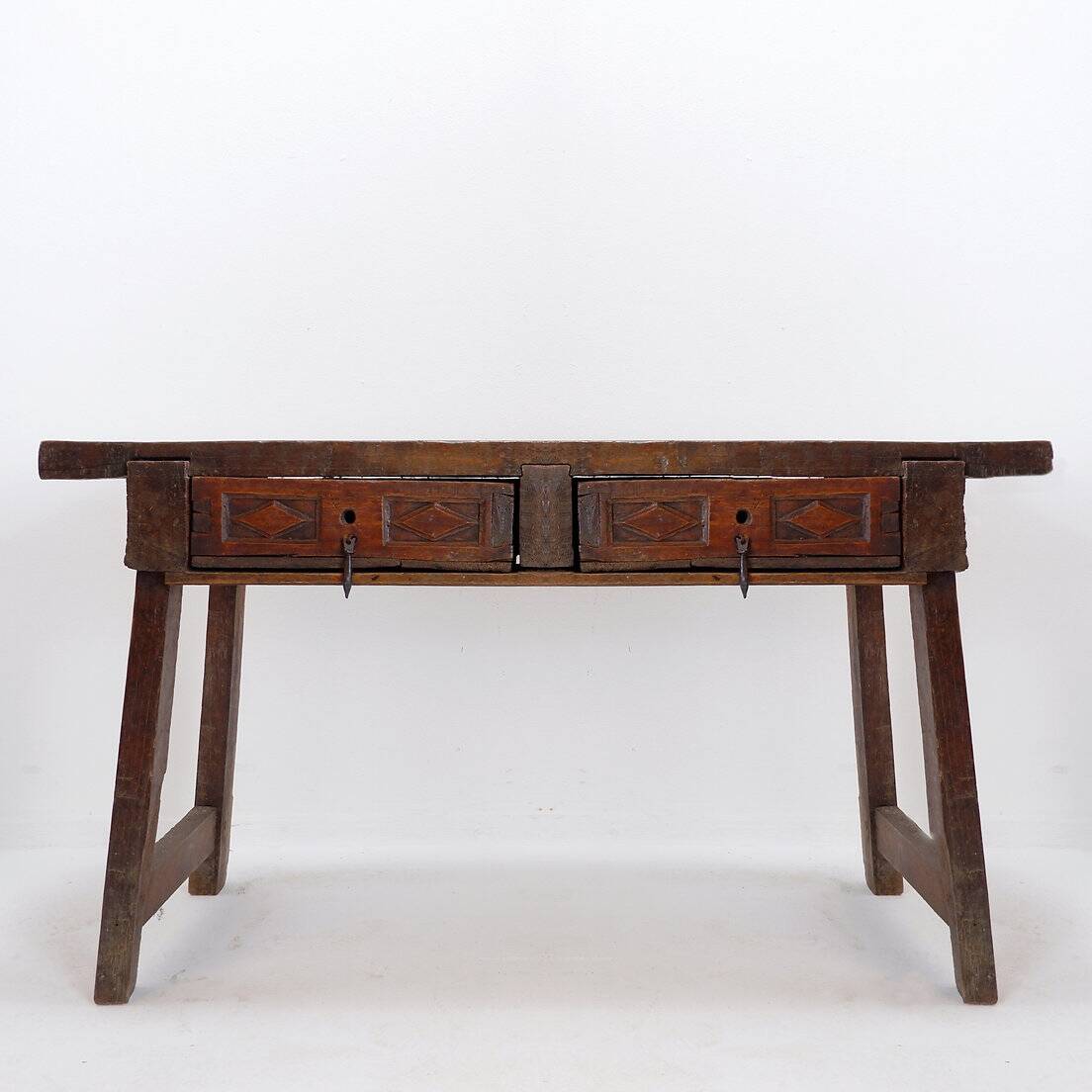 18th century Spanish solid oak console