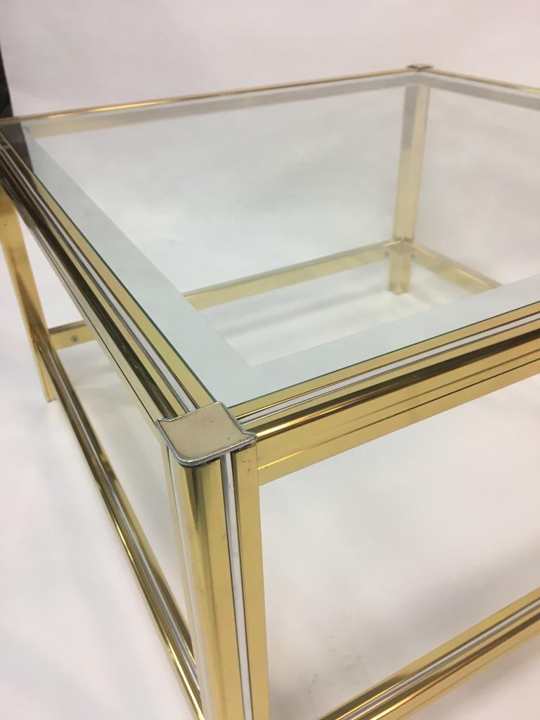 Table low vintage brass