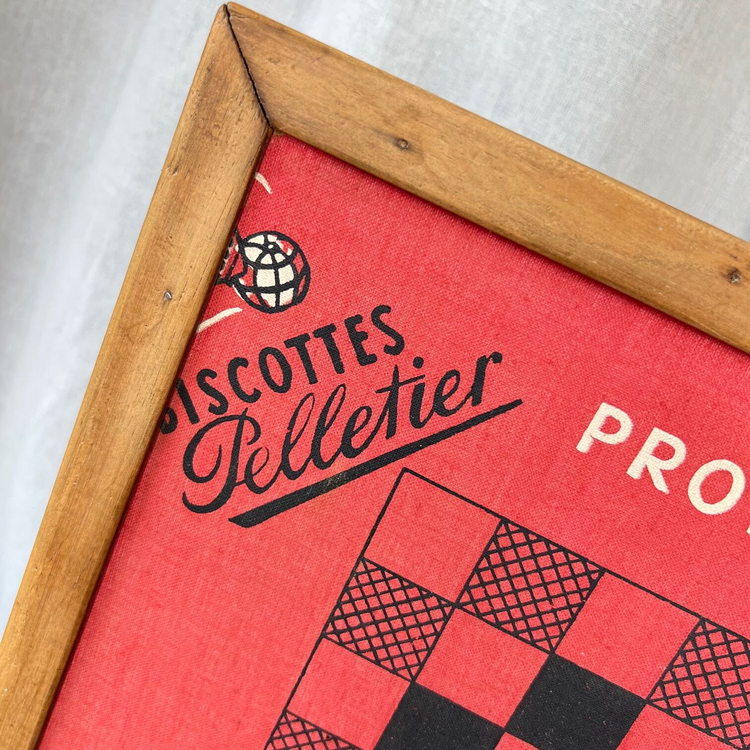 Vintage checkers and chess game board