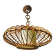 Suspension en Rotin années 60