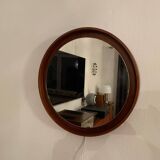 Teck, miroir éclairé, Italie, années 1960