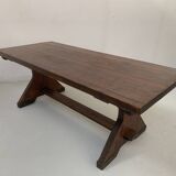 20th century solid fir monastery table