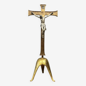 Altar crucifix in gilded bronze after Paul Maitland Smith