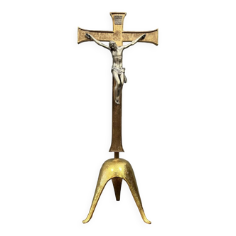 Altar crucifix in gilded bronze after Paul Maitland Smith