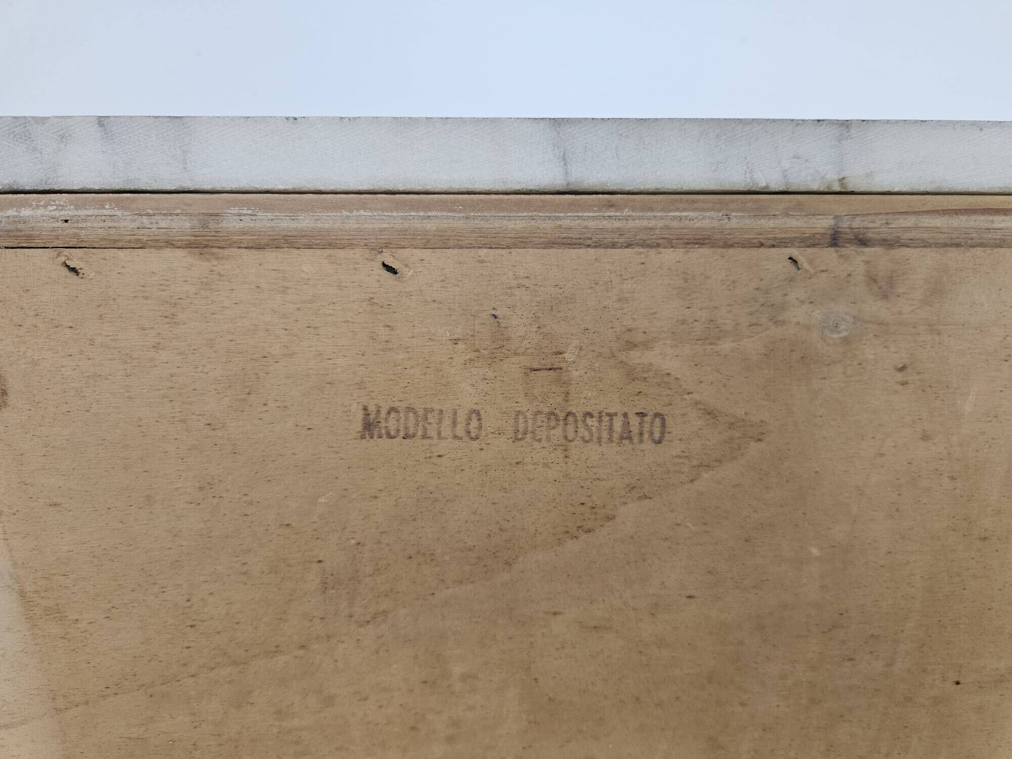 1950s maple chest of drawers with a marble top