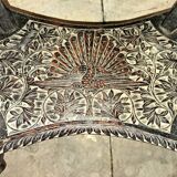 Ethnic carved wooden worker's furniture