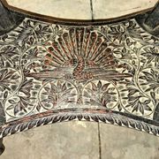 Ethnic carved wooden worker's furniture