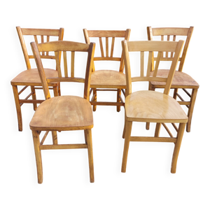 5 chaises bistrot, marque