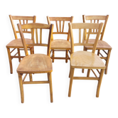 5 chaises bistrot, marque Luterma France