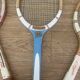 Series of 3 wooden rackets years 50-60