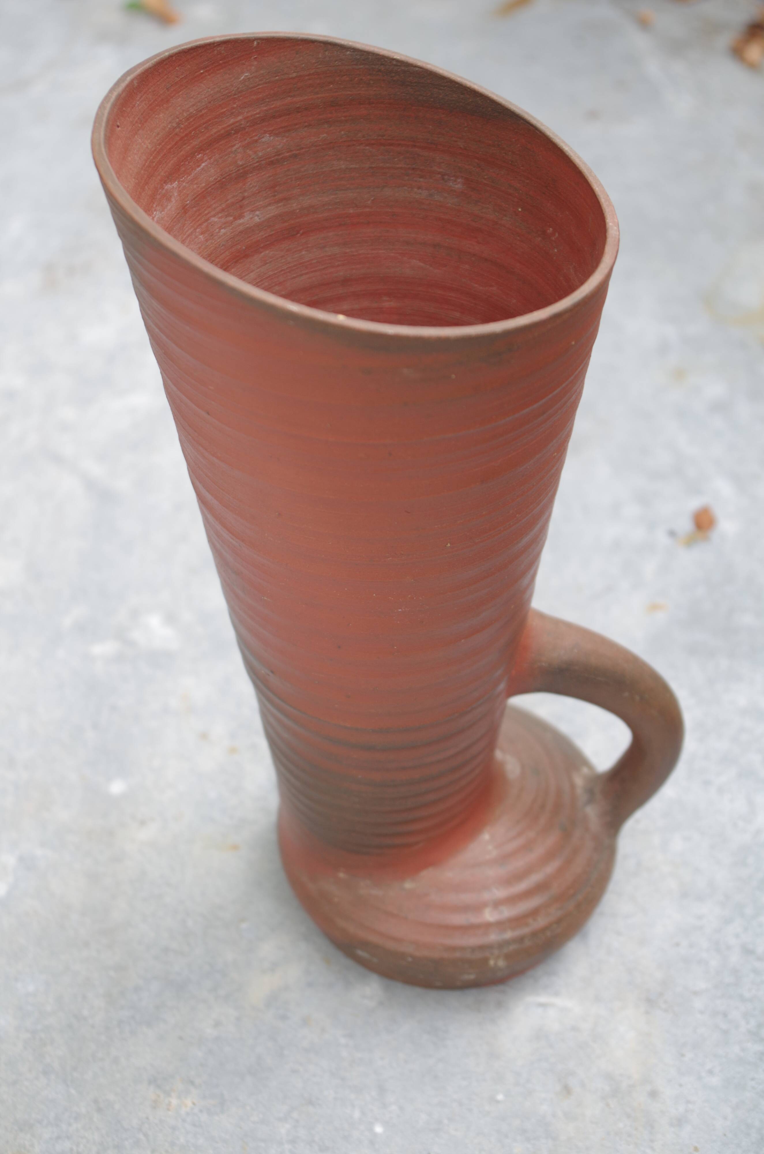 70s sandstone vase