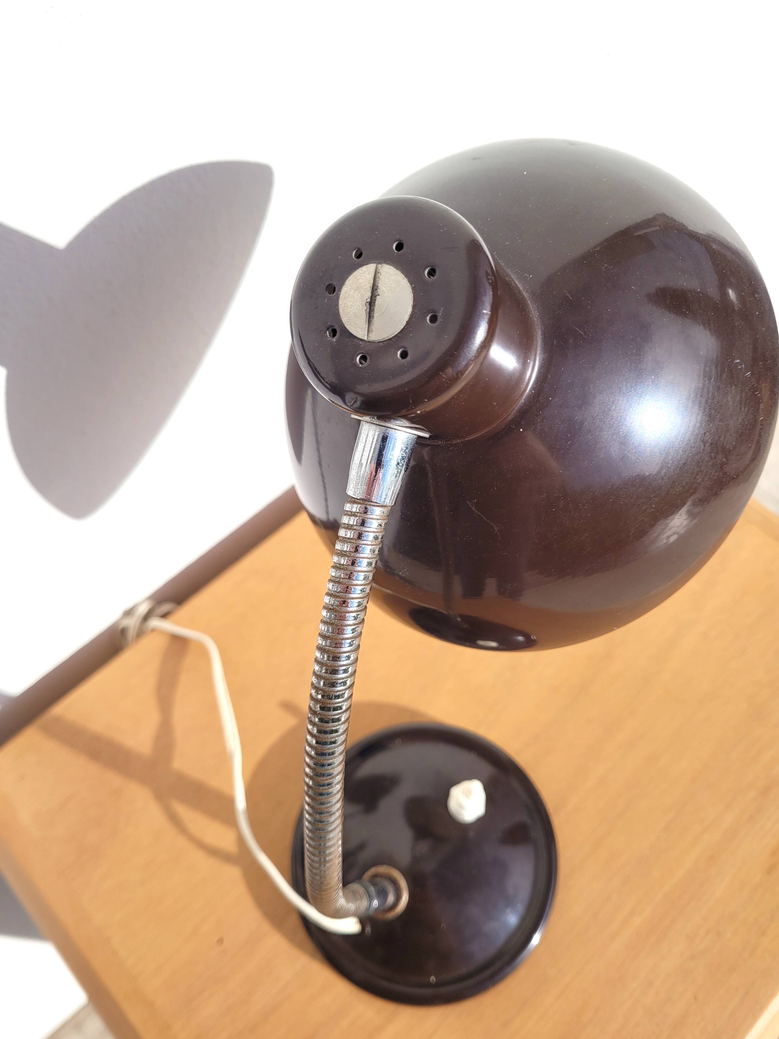 Vintage brown flexible lamp 70s