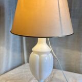 Vintage 1960s white opaline crystal lamp from Sèvres