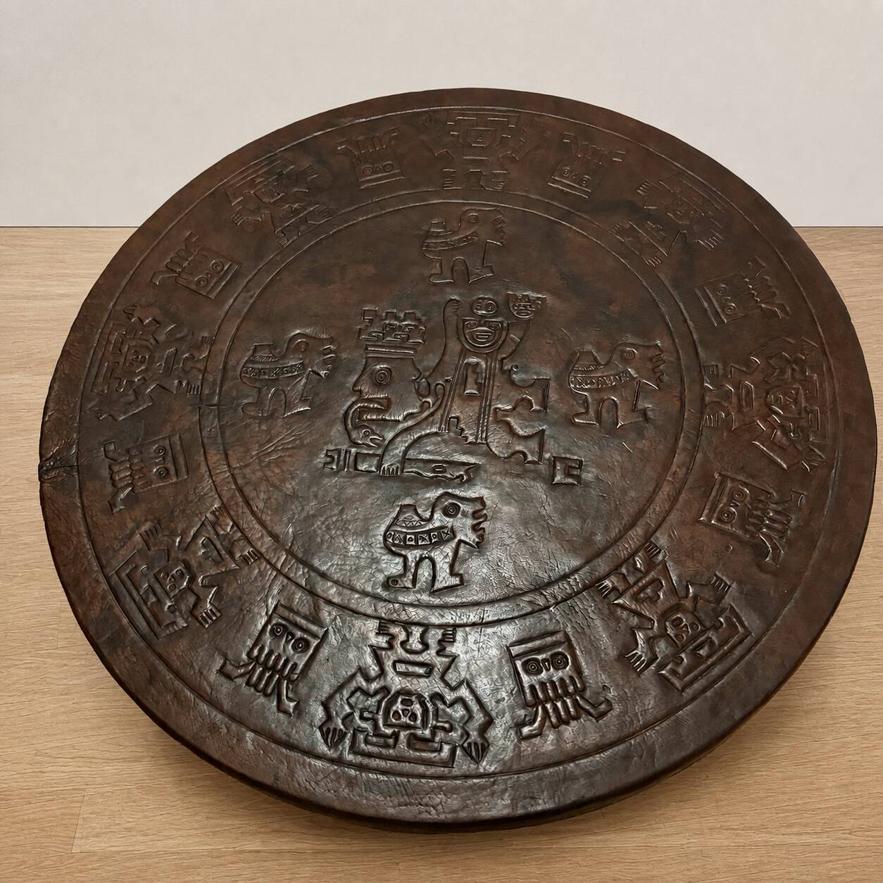 Table basse en cuir Angel Pazmino