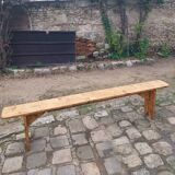 Wooden farm bench