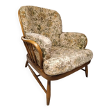 1960s Ercol Jubilee Armchair with Custom Upholstery