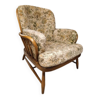 1960s Ercol Jubilee Armchair with Custom Upholstery
