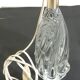 Vintage crystal lamp from the 70s – sculpted base – small table lamp