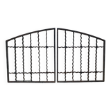 Grilles portail soupirail portes anciennes fer forgé XIX ème