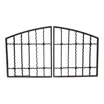 Grilles portal air vent old doors wrought iron 19th century
