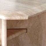 Travertine table, stone coffee table