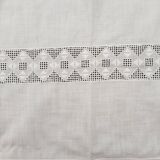Rectangular ruffled tablecloth