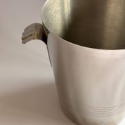 Silver metal champagne bucket
